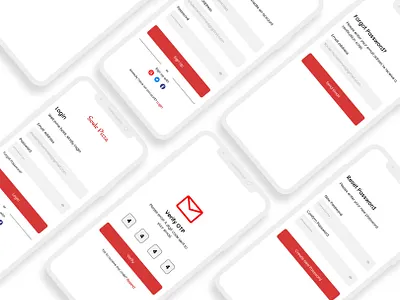 Splash screen / Signup / Login / Forgot Password app branding design graphic design mobile app ui