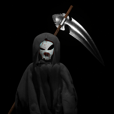 Reaper 3d design illustration