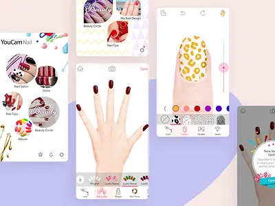 AR Manicure Salon App ar design ui