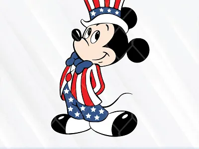 Mickey Mouse 4th Of July 4th of july american flag mickey mouse