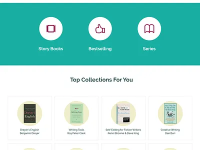Book Store design ui ux