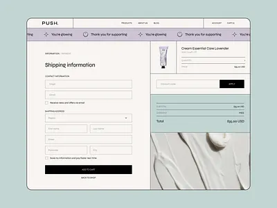 Push. Checkout branding design illustration landing logo ui ux vector web website