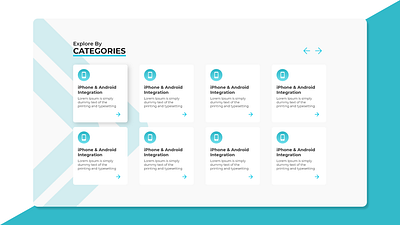 Categories Section design ui ux xd