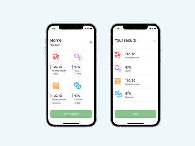 Health Scanning App app app design application blood design health mobile ui ui uiux