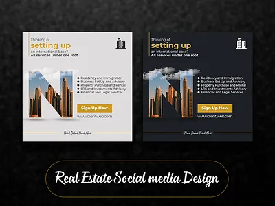 Real Estate Social Media Post Design google ad banner webbanner