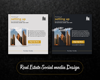 Real Estate Social Media Post Design google ad banner webbanner