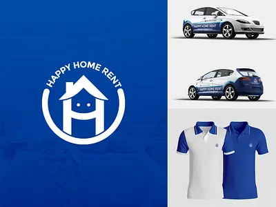 Happy Home Rent Brand Identity brand branding creative logo logo design tshir tshirt design vehicle branding vehicle wrap