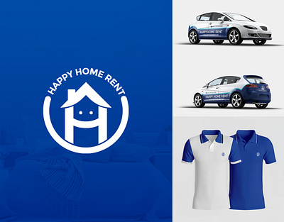 Happy Home Rent Brand Identity brand branding creative logo logo design tshir tshirt design vehicle branding vehicle wrap