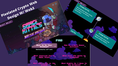 Pixel Web Design crypto design nft ui ux web3