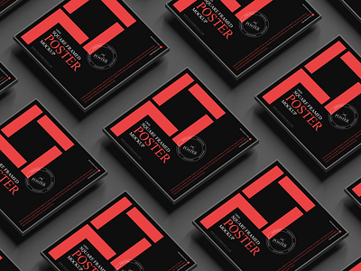 Square Poster Mockup Free poster mockup free