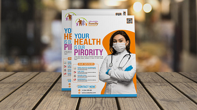 Flyer Design Medical Health Insurance branding brochure creative creativity design designer flyer flyer design graphic design health illustration insurance life logo medical modern typography ui ux