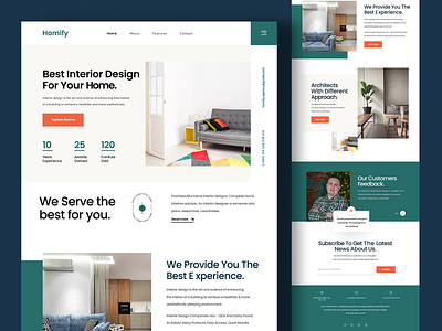 Homily Landing Page design landing page ui ux website