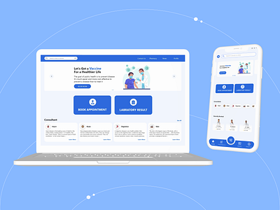 Hospital App app design graphic design hospital hospital app landing page mobile app ui ux web web app web page