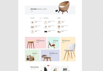 Sopnik Furniture Website Design app branding design graphic design illustration logo typography ui ux vector