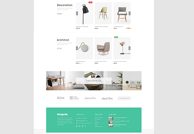 Shopnik Furniture Website Design 3d animation app branding design graphic design illustration logo motion graphics typography ui ux vector