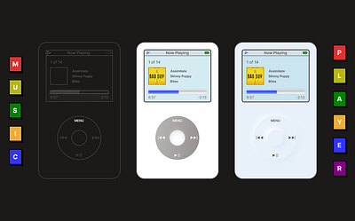 Music Player illustration ui ux