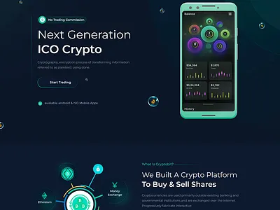 Crypto 3d animation branding graphic design logo motion graphics ui