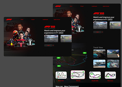 UI Web F1 22 Companion branding design typography ui uidesign