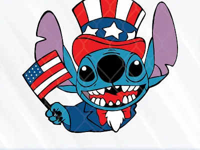 Stitch 4th Of July Independence Day 4th of july american flag stitch