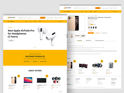 E-commerce Website Design Landing page Product page design airpod app design apple apps branding design ecommerce website electrict product design graphic design illustration landing page logo motion graphics product page ui user interface ux ux design web design website