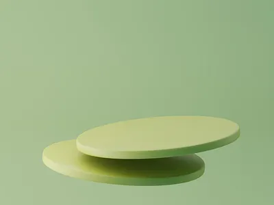 3D Green Podium 3d design graphic design mockup pedestel podium product ui ux