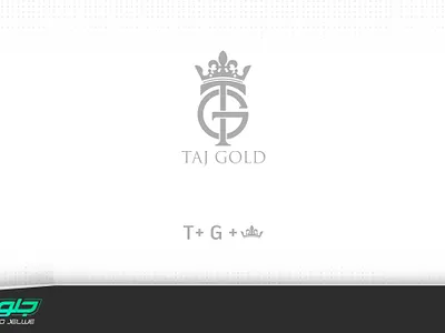 لوگوی تاج گلد (تاج مد) branding gold graphic design logo taj تاج لوگو