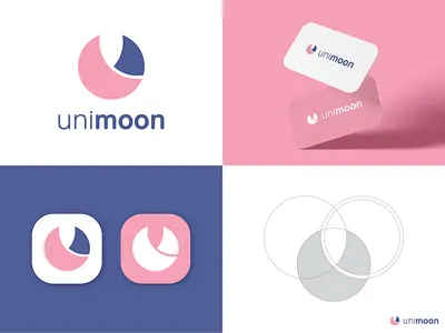 Unimoon Logo | Branding app icon app logo brandidentity branding creative logo graphic design grid logo letter u logo logo logo design logo designer logo mark logodesign logos minimal logo minimalist logo modern logo moon moon logo symbol