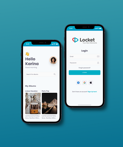 Locket App design figma mobile ui ux