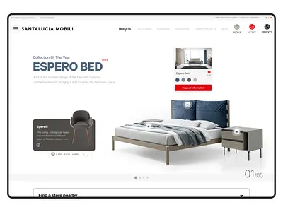 Santalucia Mobili design furniture furniture website graphic design landing page logo mobile design mobili ui uiux design ux