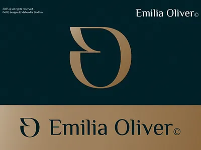 Emilia Oliver Logo - Logo design - brand app app icon brand brand identity brand logo branding combination design elegant graphic graphic design icon initial logo luxury minimalist monogram timeless typography visual identity