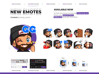 Bearded Vibes Twitch Emote Pack 🎩🔥 beard cartoon chibi chibi emote cute emote design emoji emote emotes human emote kawai emote man emote twitch twitchemote twitchemotes