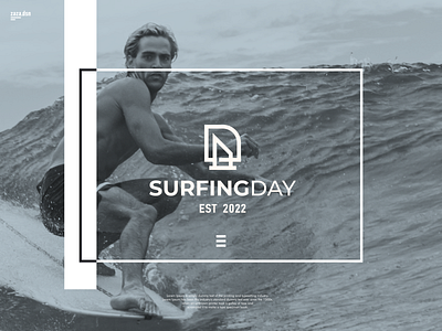 SURFING DAY adobe photoshop board branding design forsale graphic design icon inspiration logo logo design logos logosai man minimalist motion graphics surfing typography vector wave