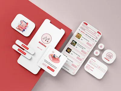 Momona - Booking Table & Pre-order Food App android design figma mobile app ui uiux