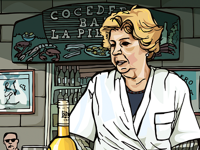 Oysters in A Pedra illustration