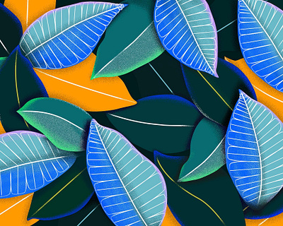 Leaves pattern II affinity designer botanical illustration floral illustration illustration leaves pattern pattern illustration plant illustration plants