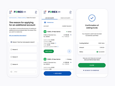 Account Restructure Mobile Version app clean design digital ui