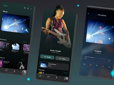 Music App app branding design ui vector