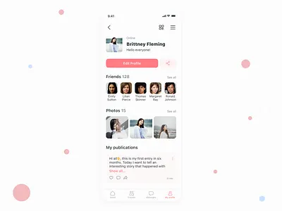 User Profile 013 app daily ui dailyui mobile app profile social network ui user user account user profile
