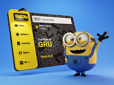 The Rise of Gru - 3D Minion Character 3d 3d illustration 3dart art artist artwork blender character character design characterdesign design digital art digital illustration digitalart illustration minion minions render yellow