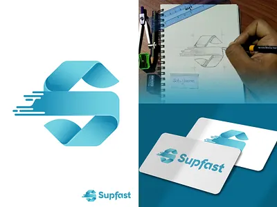SupFast 99designs bank blue branding cash colorful contest win logo f logo fast financial gradient illustration lettermark logo logodesign modern logo overlaping s logo super wordmark