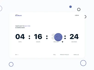 Countdown Timer 014 booking countdown countdown timer daily ui dailyui desktop flight site ticket booking site timer ui web design