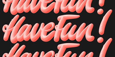 Have Fun 3d Brush Lettering 3d brushes brush kit brushes design illustration lettering procreate