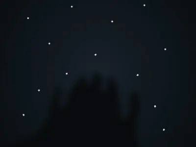 A Moment Under The Stars moment sky stars summer night vector illustration