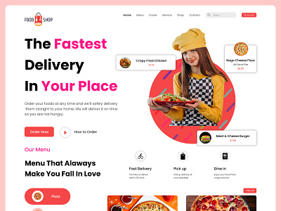 Food Delivery Website Design figma food food delivery food delivery landing page food delivery website food website grocery food landing page landingpage website ui uiux uiux design ux website