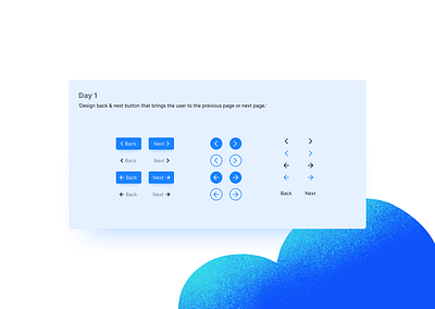 Daily UI Challenge back button button challenge daily ui daily ui challenge dailyui dailyuichallenge next button product design typography ui ux