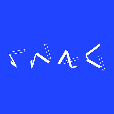 SWAG graphic identity lettering logo modular typeface