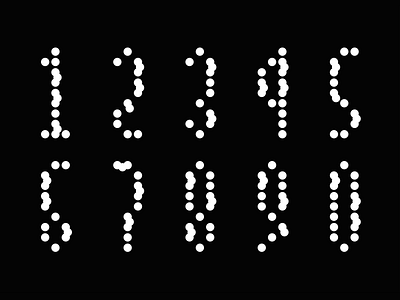 Nums black design graphic numbers type vector