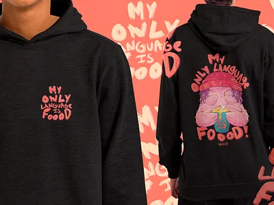 Little monster branding caracter caracter design cute design food graphic design happy illustration merchandise monster print procreate product tshirt vector