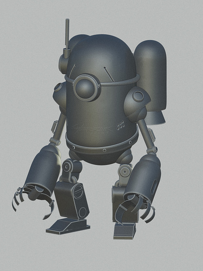 cyberbot 3d design illustration