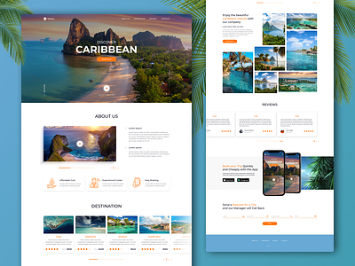 Landing Page Trips around the Island design figma graphic design island landing page photoshop sale tours travel trips ui ux uxui web design